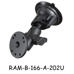 Kit bras court avec ventouse à dépression Twist-Lock™ et base ronde boule B