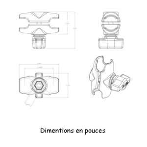 Bras court pour boule B – Image 3